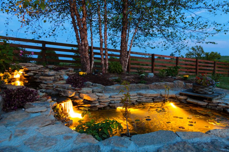 Pond Lighting Installation in Overland Park, KS