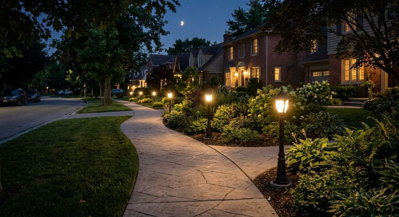 Sidewalk Lighting Installation in Denver County, CO