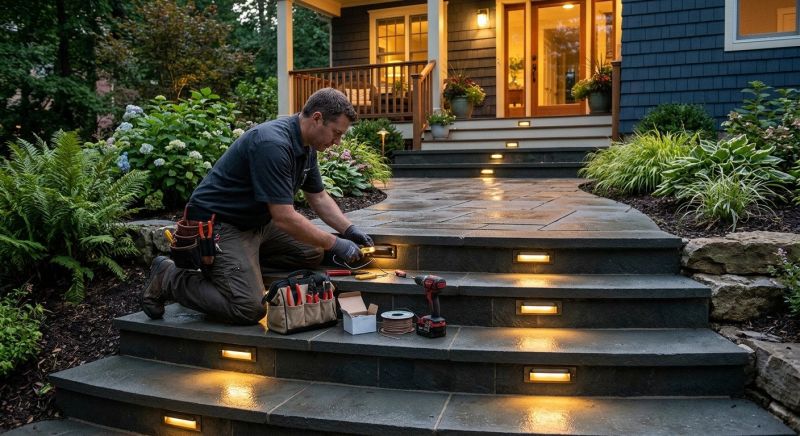 Terrace Lighting Installation in Prescott Valley, AZ